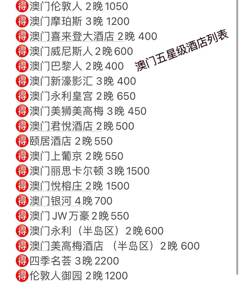 澳门最新酒店排行榜，65亿投资打造的奢华住宿体验
